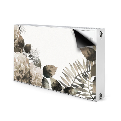 Printed radiator mat Hydrangea flowers