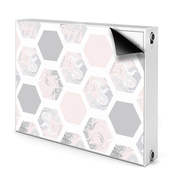 Magnetic radiator mat Hexagons