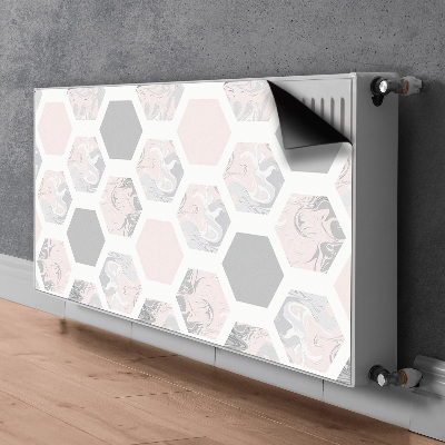 Magnetic radiator mat Hexagons