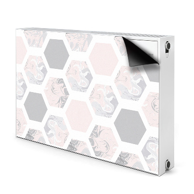 Magnetic radiator mat Hexagons