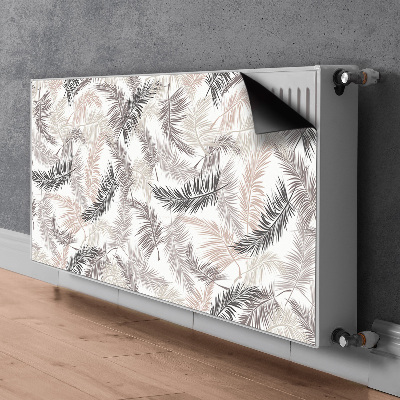 Magnetic radiator cover Palm leaves