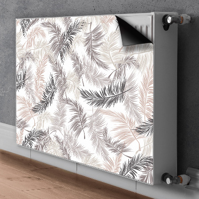 Magnetic radiator cover Palm leaves