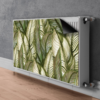 Magnetic radiator cover Monstera