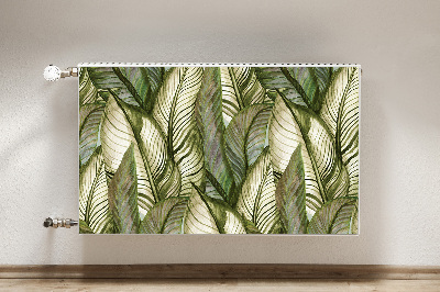 Magnetic radiator cover Monstera