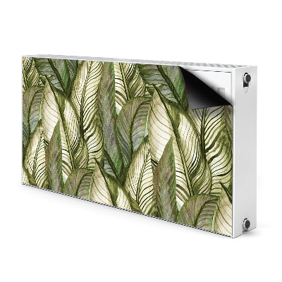 Magnetic radiator cover Monstera