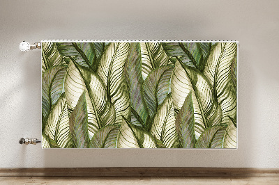 Magnetic radiator cover Monstera