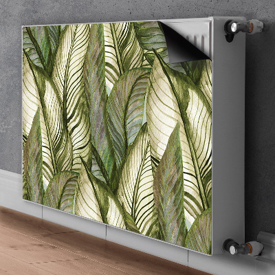 Magnetic radiator cover Monstera