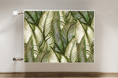 Magnetic radiator cover Monstera