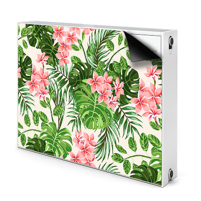 Magnetic radiator mat Hibiscus