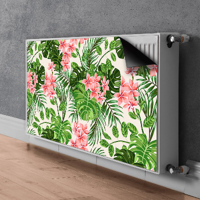 Magnetic radiator mat Hibiscus