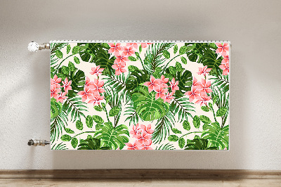 Magnetic radiator mat Hibiscus