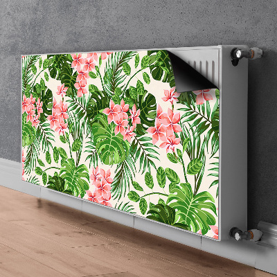 Magnetic radiator mat Hibiscus