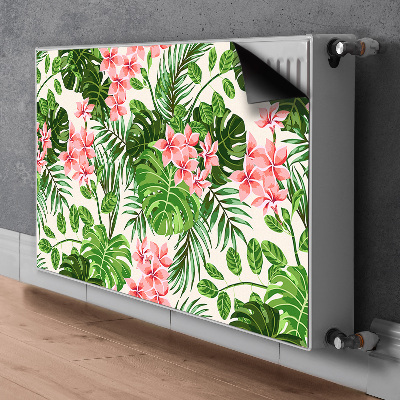 Magnetic radiator mat Hibiscus