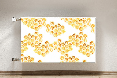 Decorative radiator mat Honeycombs