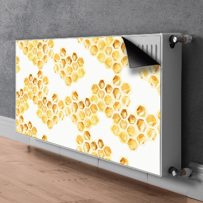 Decorative radiator mat Honeycombs