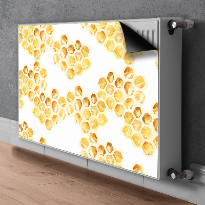 Decorative radiator mat Honeycombs