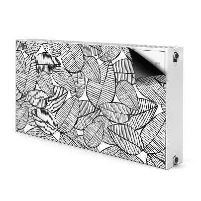 Magnetic radiator mat Tropical pattern