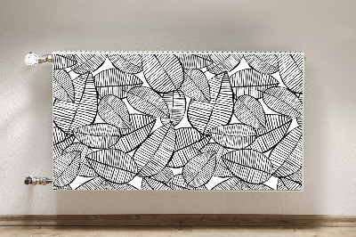 Magnetic radiator mat Tropical pattern