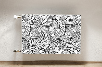 Magnetic radiator mat Tropical pattern