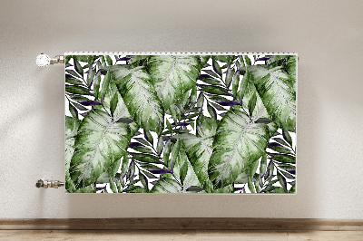 Magnetic radiator cover Monstera leaf