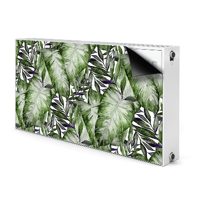 Magnetic radiator cover Monstera leaf