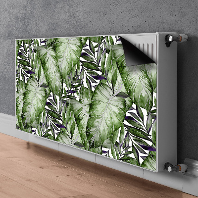 Magnetic radiator cover Monstera leaf