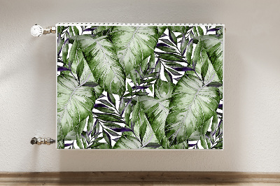 Magnetic radiator cover Monstera leaf