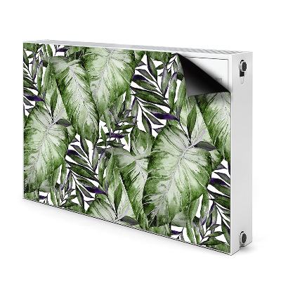 Magnetic radiator cover Monstera leaf