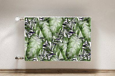 Magnetic radiator cover Monstera leaf