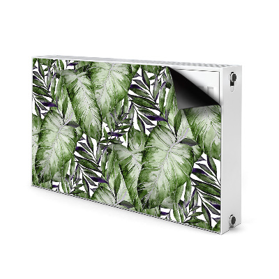 Magnetic radiator cover Monstera leaf