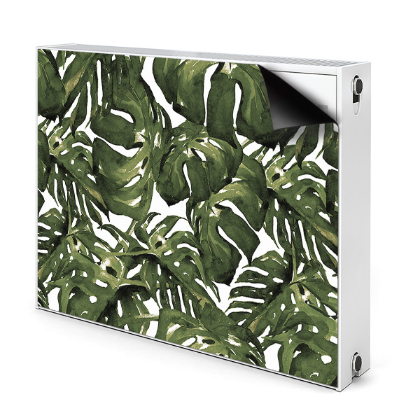 Magnetic radiator cover Monstera leaf