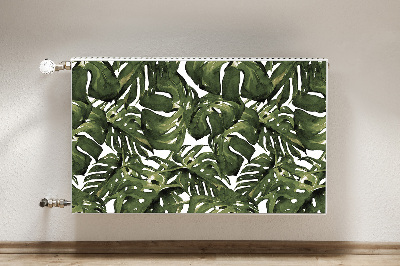 Magnetic radiator cover Monstera leaf