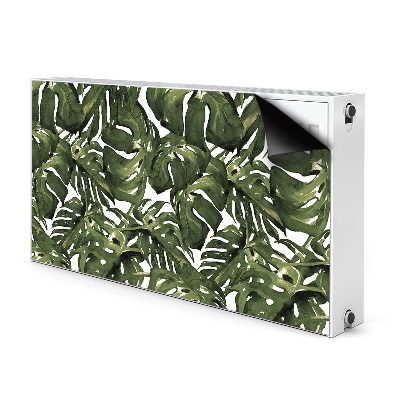 Magnetic radiator cover Monstera leaf