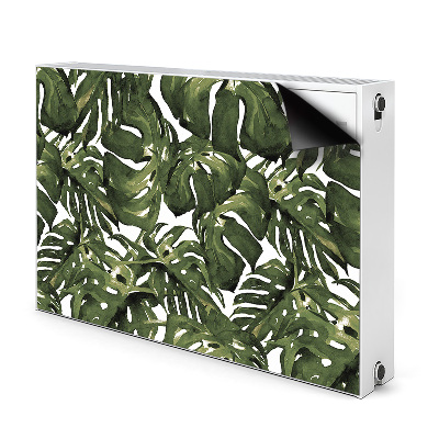 Magnetic radiator cover Monstera leaf