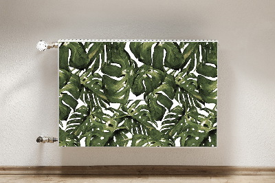 Magnetic radiator cover Monstera leaf