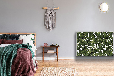 Magnetic radiator cover Monstera leaf