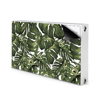 Magnetic radiator cover Monstera leaf