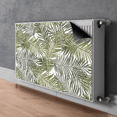 Magnetic radiator mat Exotic leaves