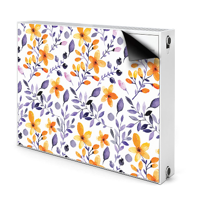 Radiator cover Abstract flowers