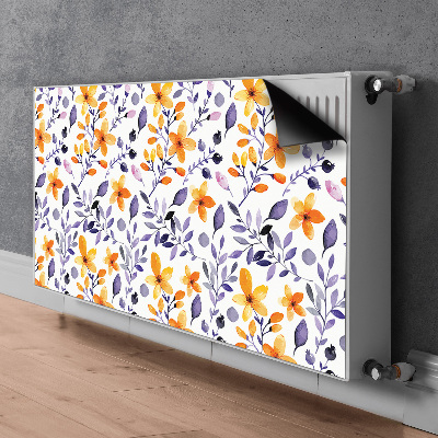 Radiator cover Abstract flowers