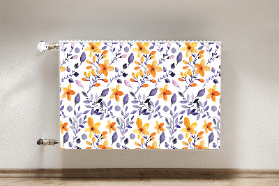 Radiator cover Abstract flowers