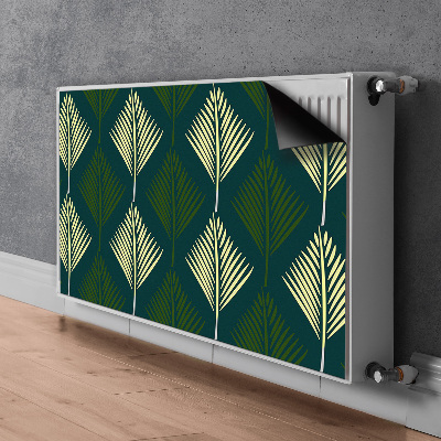 Magnetic radiator cover Palm leaf