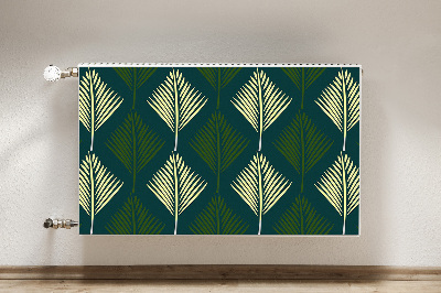 Magnetic radiator cover Palm leaf