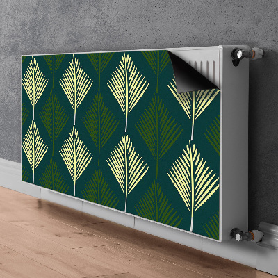 Magnetic radiator cover Palm leaf