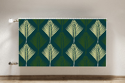 Magnetic radiator cover Palm leaf