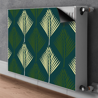 Magnetic radiator cover Palm leaf