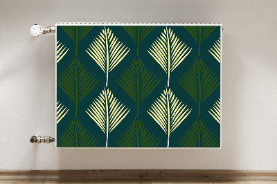 Magnetic radiator cover Palm leaf