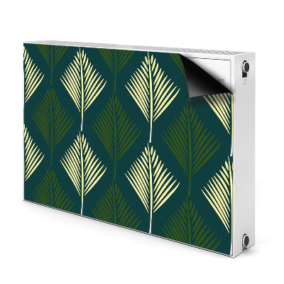 Magnetic radiator cover Palm leaf