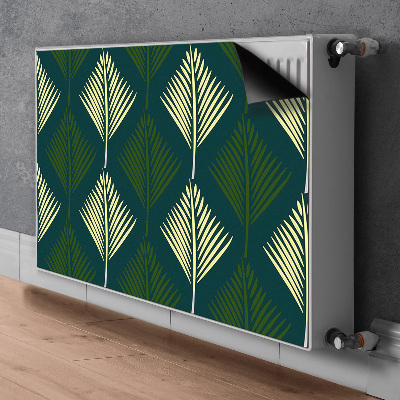 Magnetic radiator cover Palm leaf