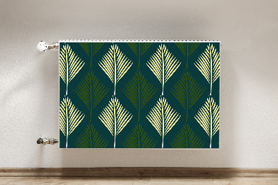 Magnetic radiator cover Palm leaf